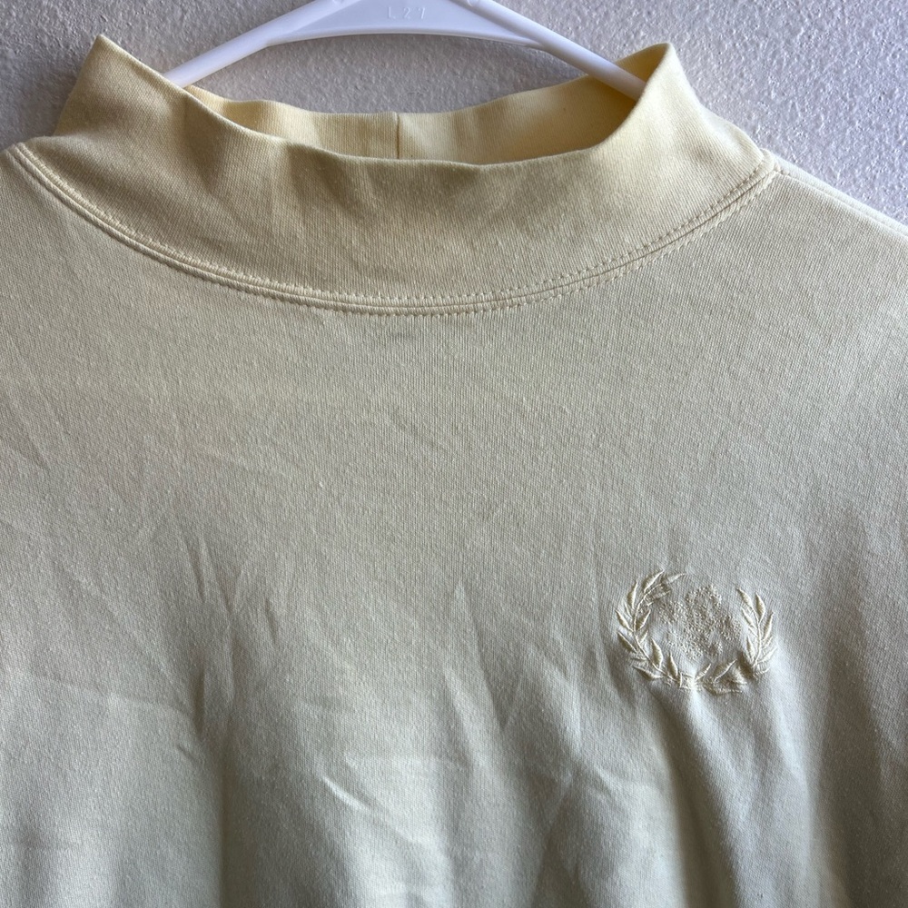 VINTAGE - Pale yellow crew neck